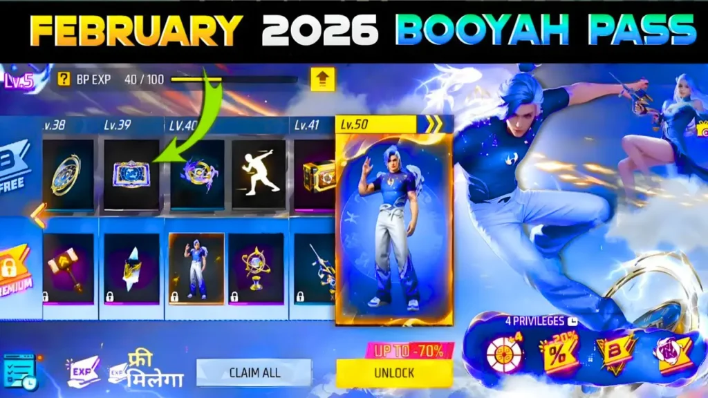 Free Fire Max February 2026 Booyah Pass